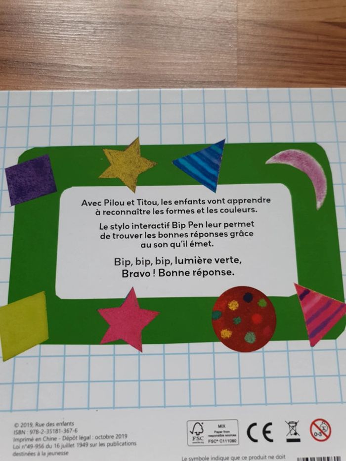 livre mes premières découvertes interactives formes et couleurs - photo numéro 19