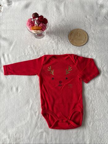 🦌 Body bébé manches longues - 6 mois - Kiabi