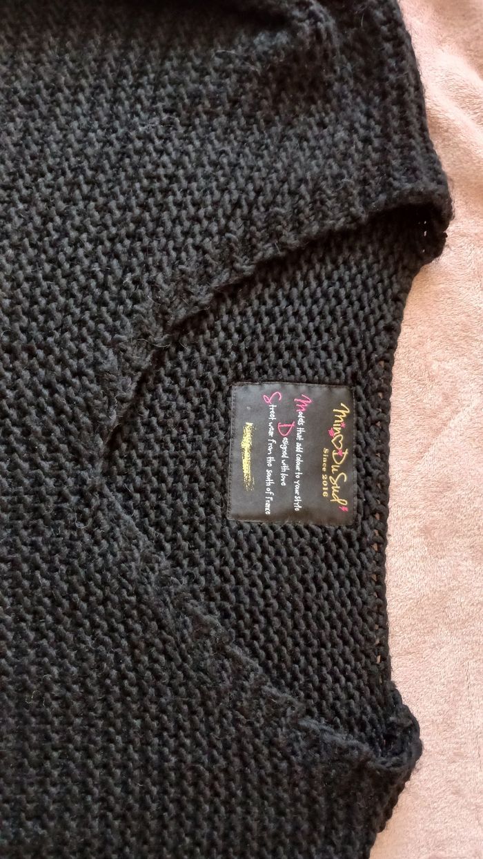 Pull femme OverSize noir - photo numéro 3