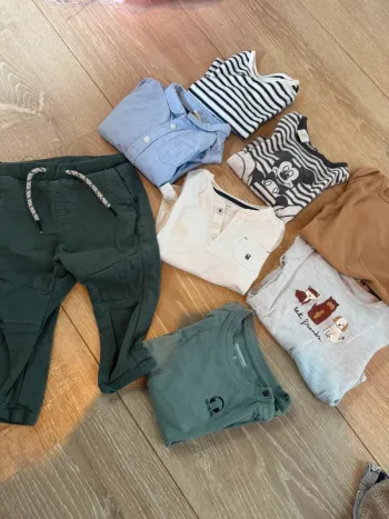 T shirt manches longues garçon body pantalon