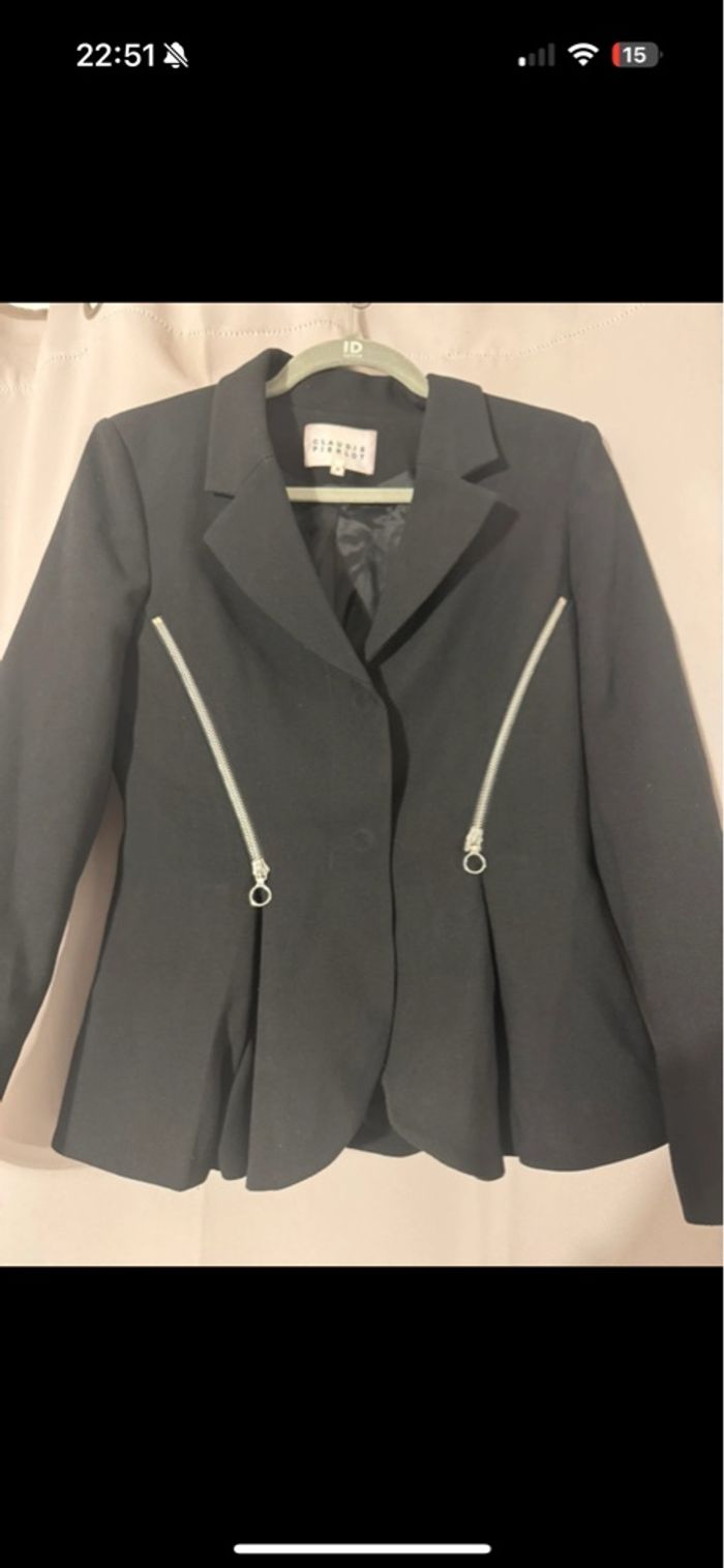 Veste cintrée noire Claudie Pierlot - Excellent état - photo numéro 4