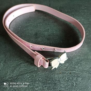 Ceinture rose paillettée