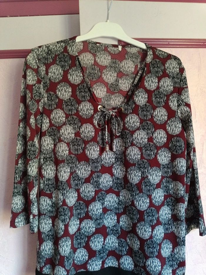 Blouse imprimée J. Riu T.1 (36) - photo numéro 4