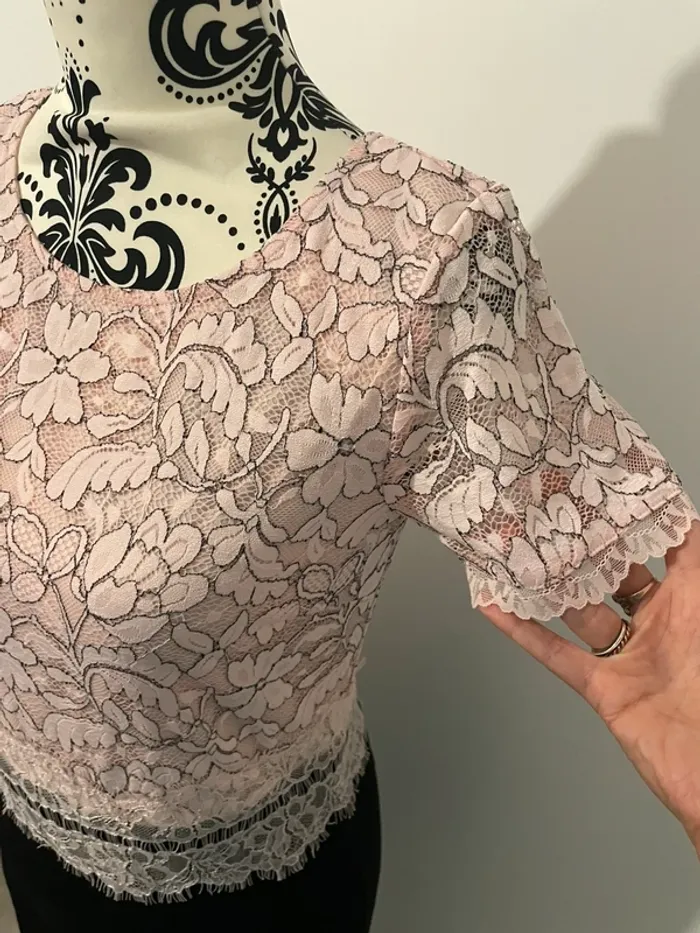Robe de soirée Bon Prix - Rose et noire - Taille 38 - photo numéro 4