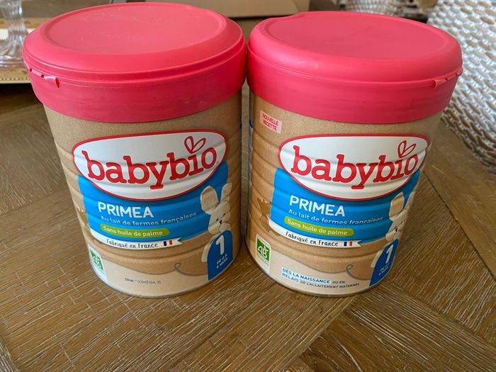 Lot de 2 boîtes de lait BABYBIO PRIMEA 1er âge