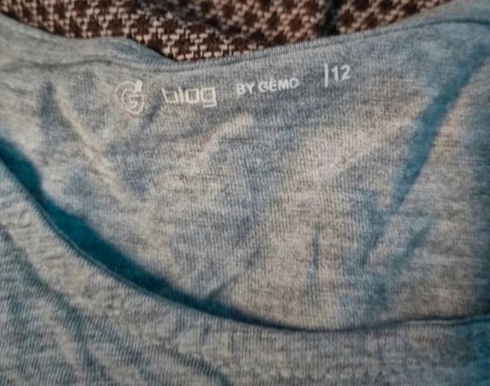 T-shirt court alien gris et argenté taille 12ans - photo numéro 5