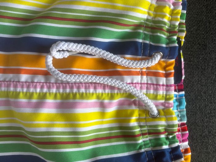 Short garçon 12 ans rayures multicolores - photo numéro 2