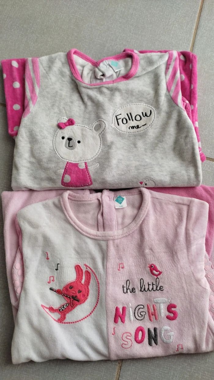 Lot de 2 pyjamas chauds Tex T.23M