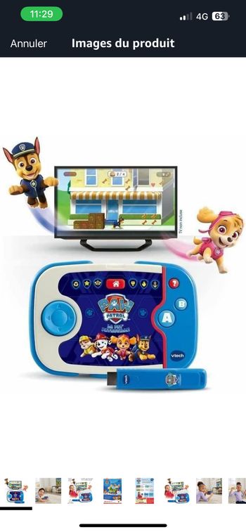 Vtech console de jeux éducative pat patrouille