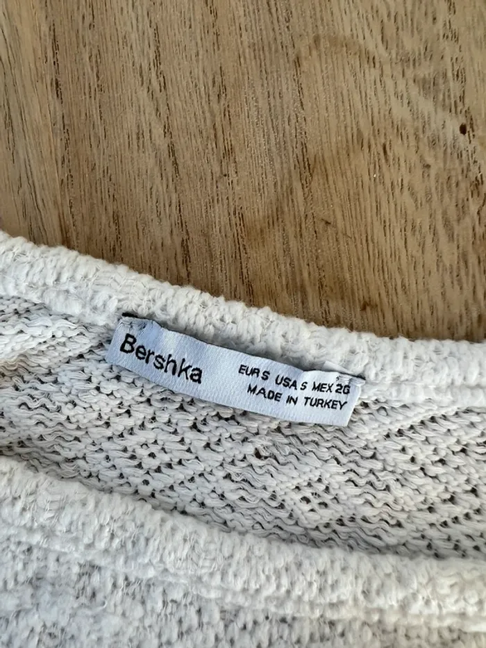 Top manches longues crochet femme Bershka - photo numéro 4