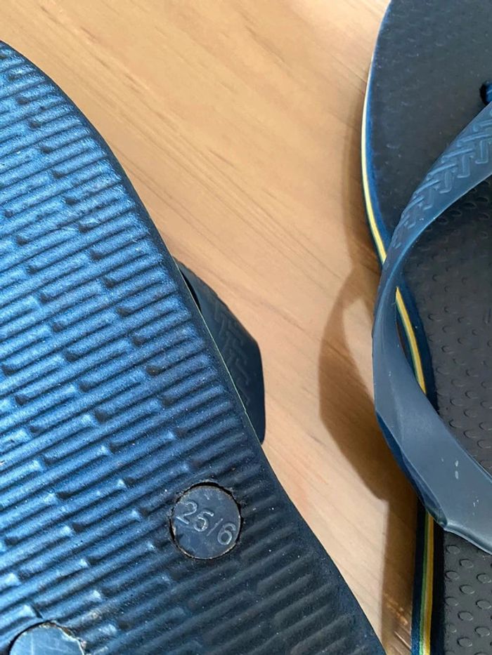 Tongs Havaianas baby bleue taille 25 / 26 - photo numéro 13