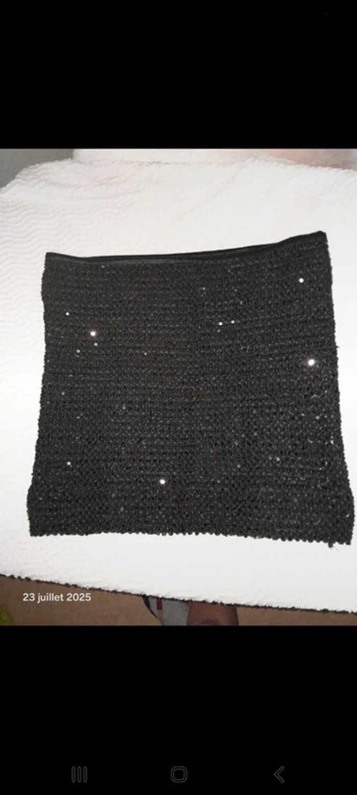 Mini jupe à paillettes