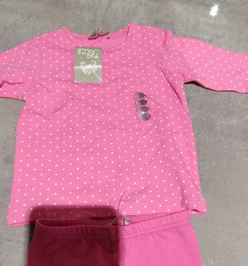 Pyjama grain de blé taille 6 mois rose neuf avec étiquette