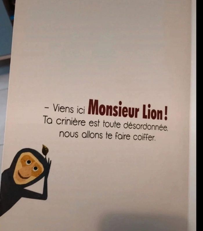 Livre cartonné monsieur lion chez le coiffeur - photo numéro 4