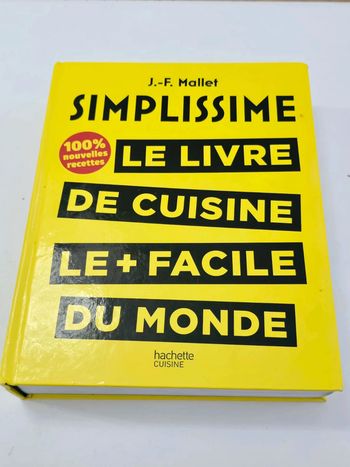 Gros livre simplissime de cuisine facile