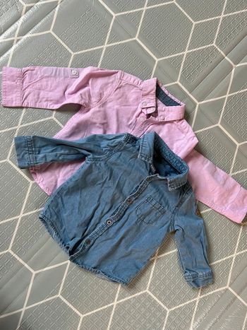 Lot 2 chemises bébé
