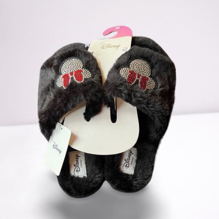 Claquettes duveteuses Minnie Mouse - photo numéro 3