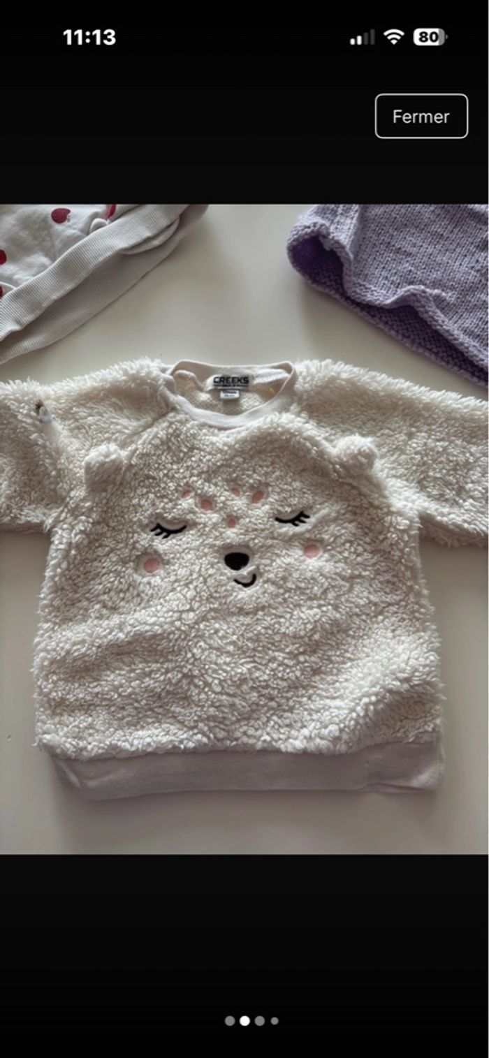 Lot de 3 pulls taille 12 mois