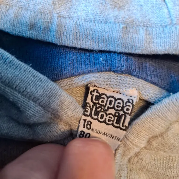 Gilet zippé 18 mois tape à l'œil - photo numéro 3