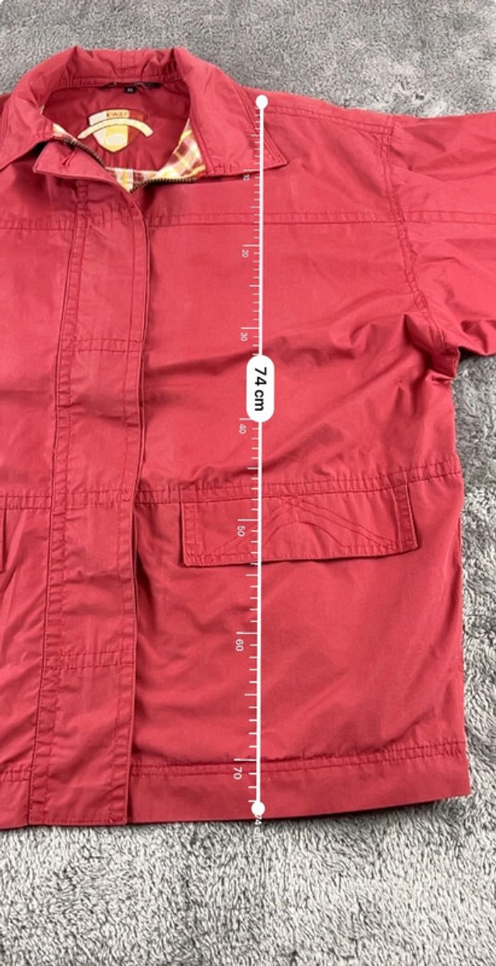 K-Way Golf Line Vintage Rouge Taille M – Imperméable Léger Rétro - photo numéro 4