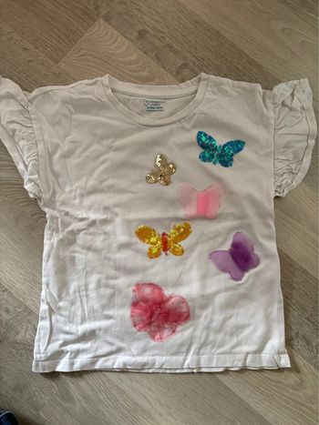 T-shirt papillon 6-7 ans
