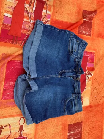 Short en jeans