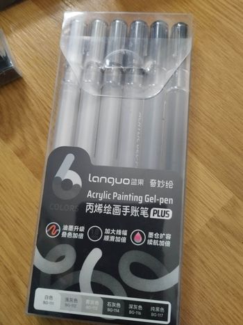Pack  stylos gel Languo plus  x6