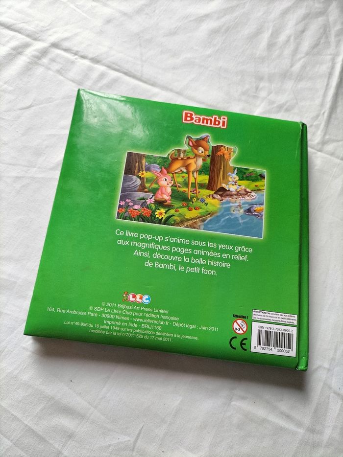 Livre Bambi pop up - photo numéro 7