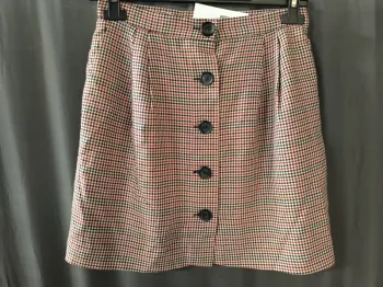 339352 jupe noire/rouge/beige femme S cache cache