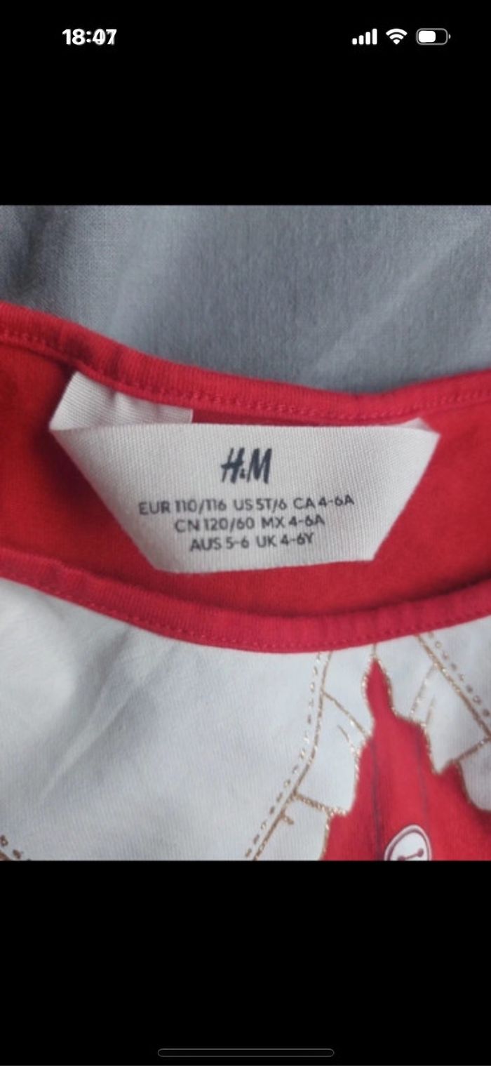 Chemise de nuit H&M taille 4 - 6 ans - photo numéro 3