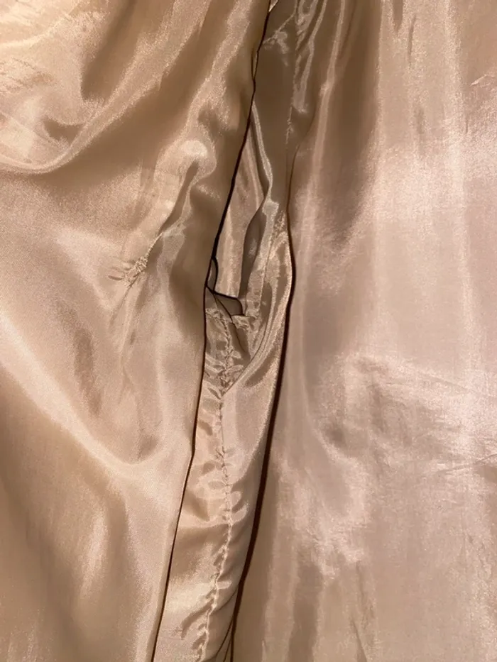 Veste beige en cuir véritable - photo numéro 7