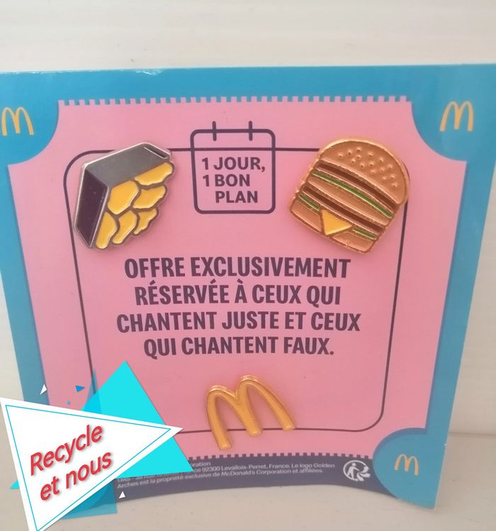 3 pins collection mc donald's