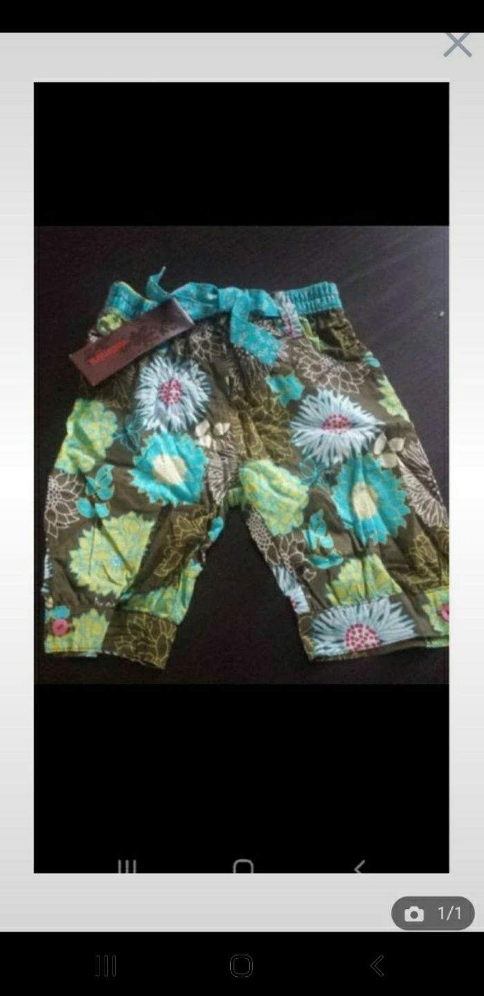 Pantalon bébé fille catimini neuf étiquette 6 mois