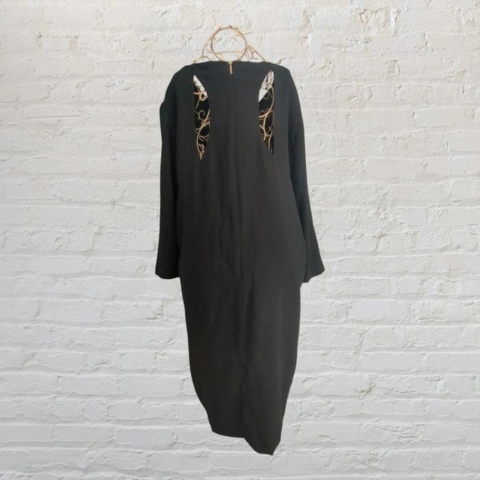 Robe noir chic dos dénudé Mango Taille L - photo numéro 3