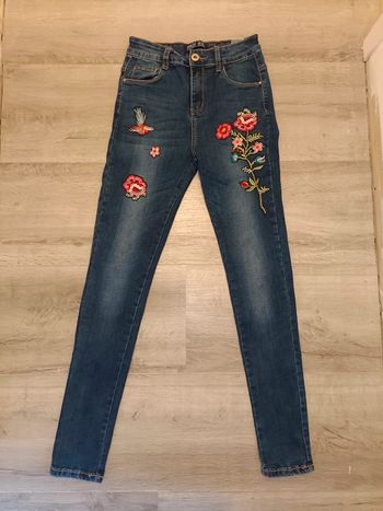 Jean slim brodé