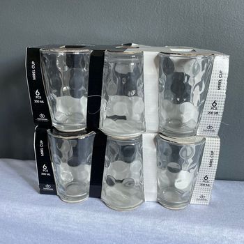Lot de  2 paquet de  6 verre à eau