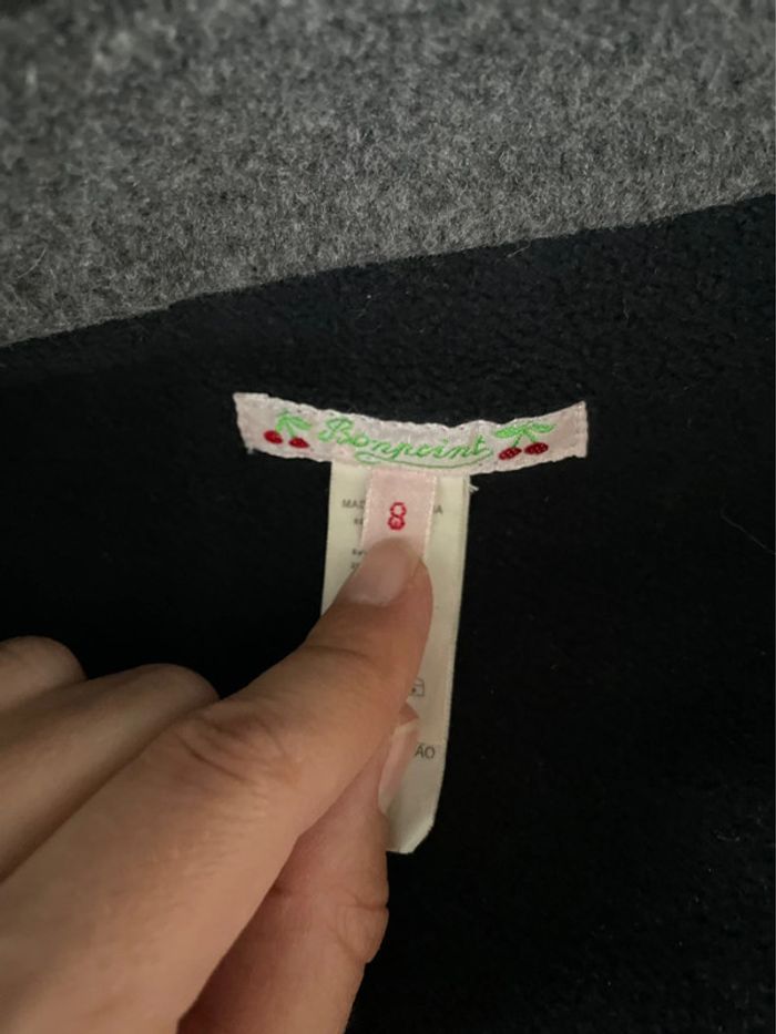 Manteau gris fille enfant bonpoint - photo numéro 7