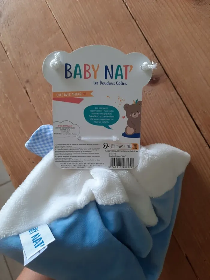 Doudou ourson Baby Nat - photo numéro 2