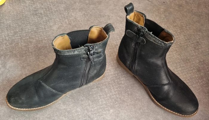 Bottines cuires p31 vertbaudet - photo numéro 3