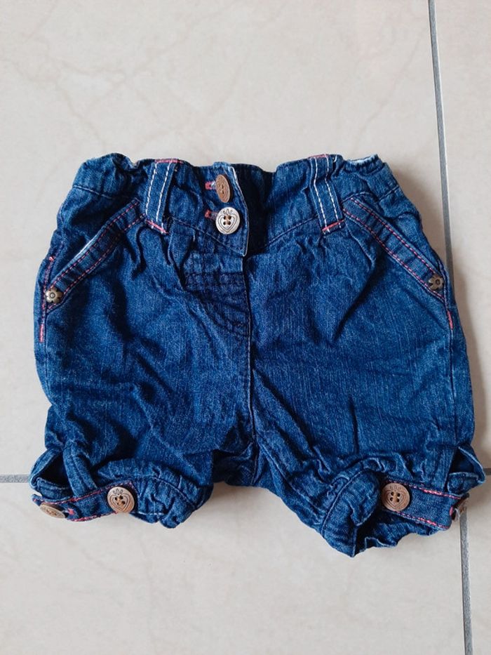Short en jean fille 6 mois
