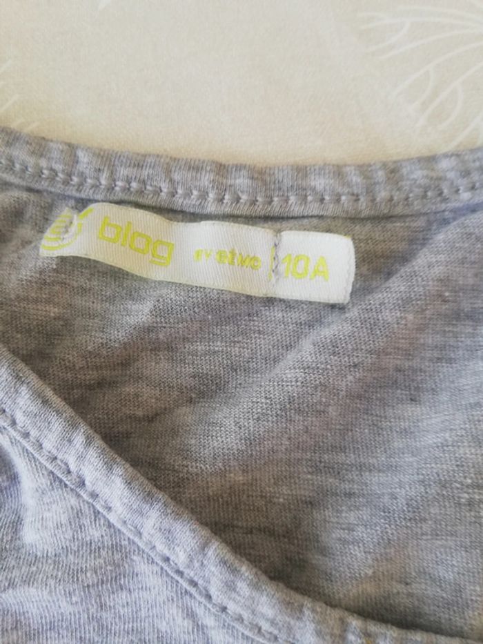 Débardeur gris 10 ans fille - photo numéro 2