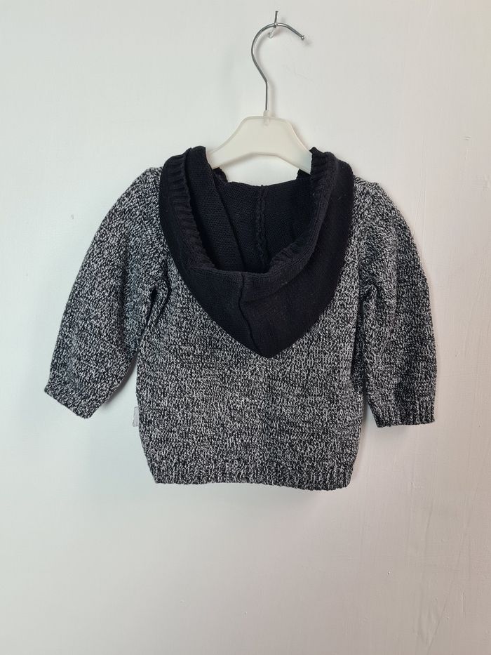 Gilet maille zippé Dpam 6 mois - photo numéro 3