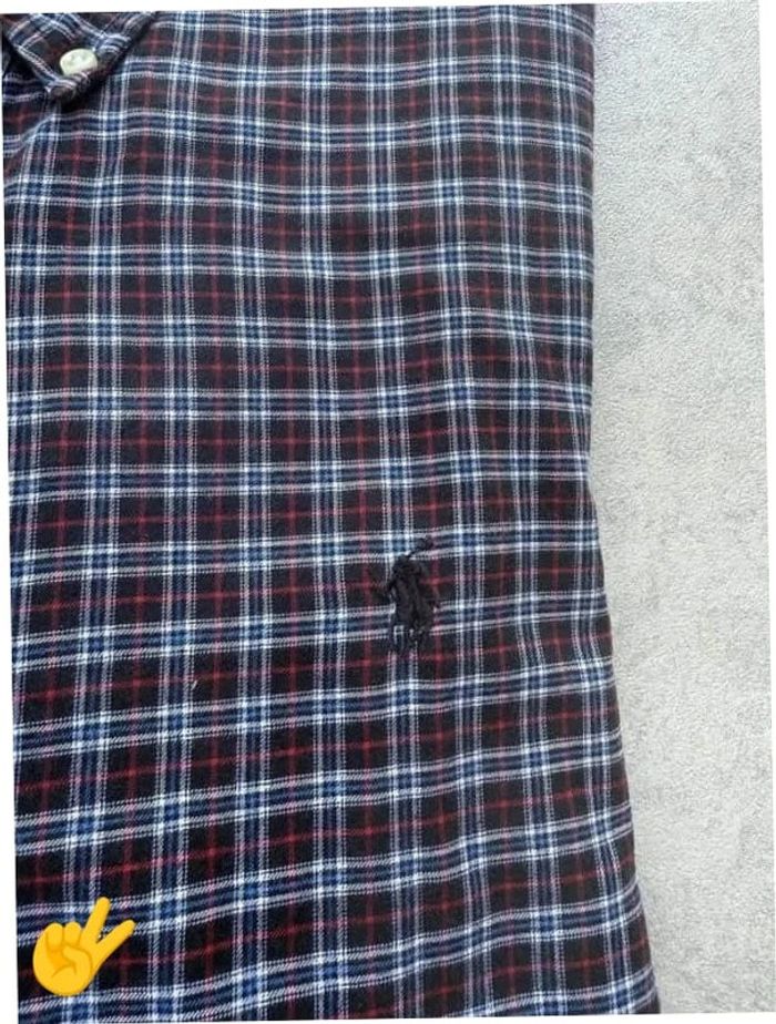 Chemise Ralph Lauren manche longue Taille L bleu noir Homme Men CHE69 - photo numéro 2