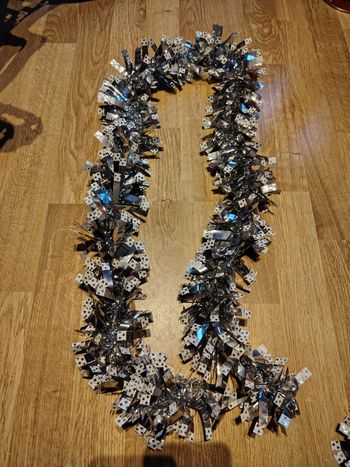 Guirlande de Noël argenté