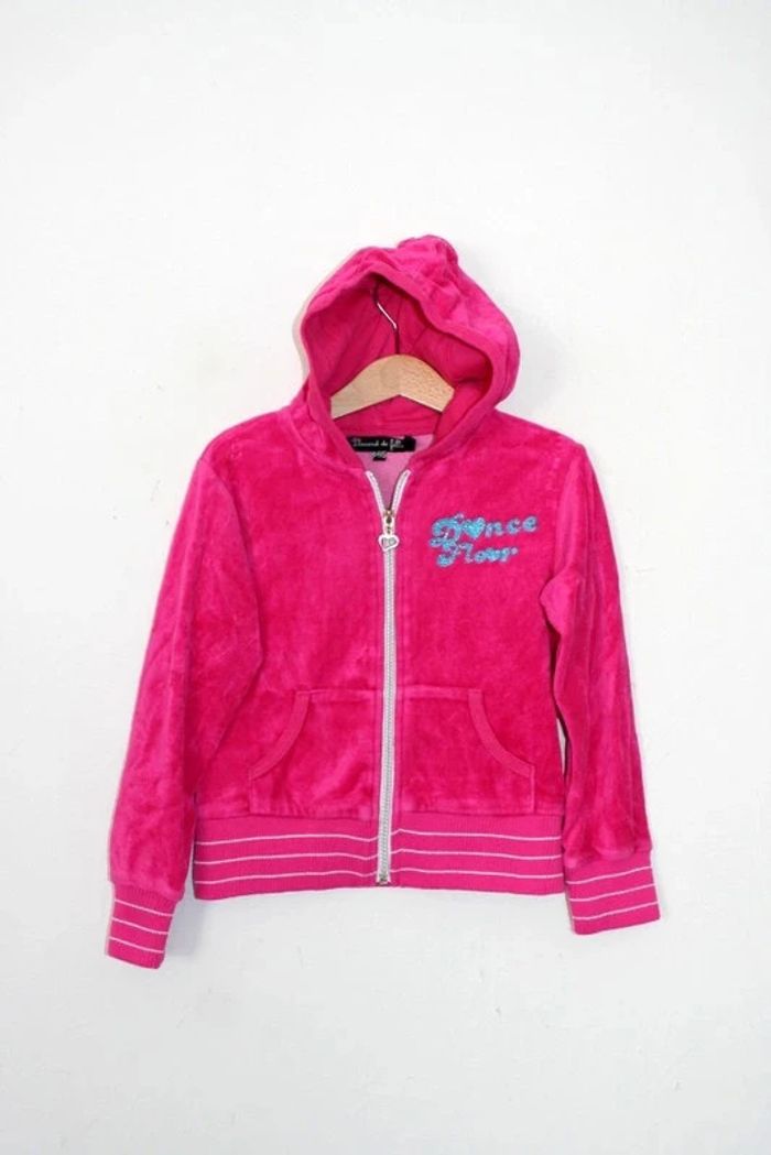 Sweat à capuche en velours Placard de Fille 6 ans