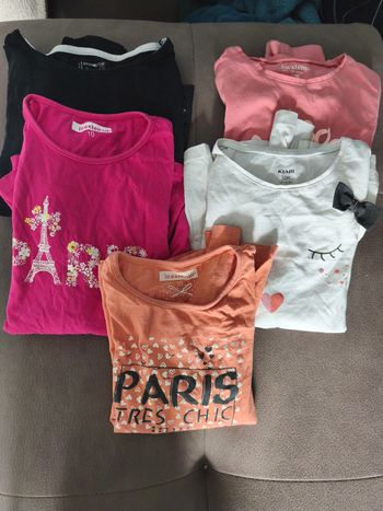 Lot de 5 tee shirts manches longues