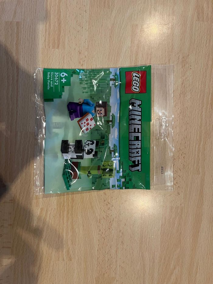 LEGO 30672 NEUF Polybag Minecraft Steve et le bébé panda