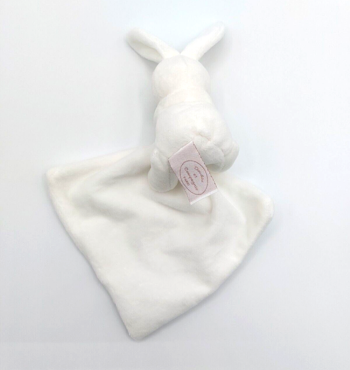 DOUDOU ET COMPAGNIE lapin mouchoir blanc DC303 boîte fleur 2016 - photo numéro 2