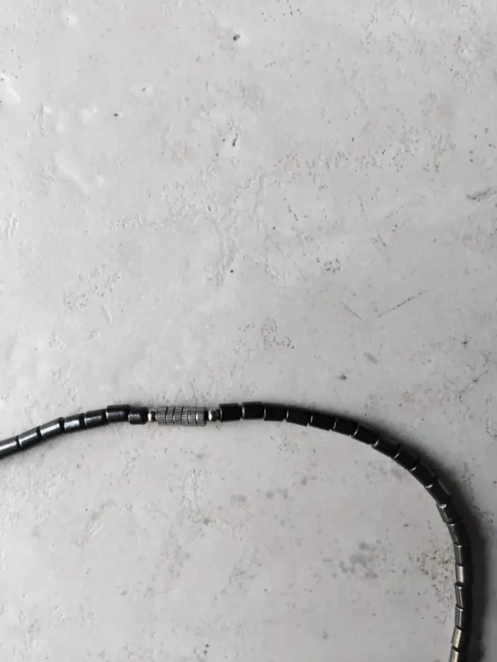 Collier artisanal ethnique en pierres Vertes naturelles - photo numéro 3