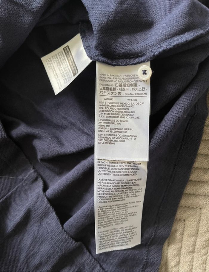Polo bleu marine, taille M, levi's - photo numéro 5